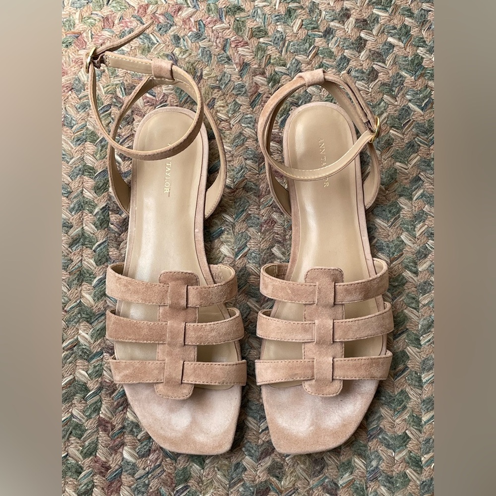 Ann Taylor nubuck sandals
